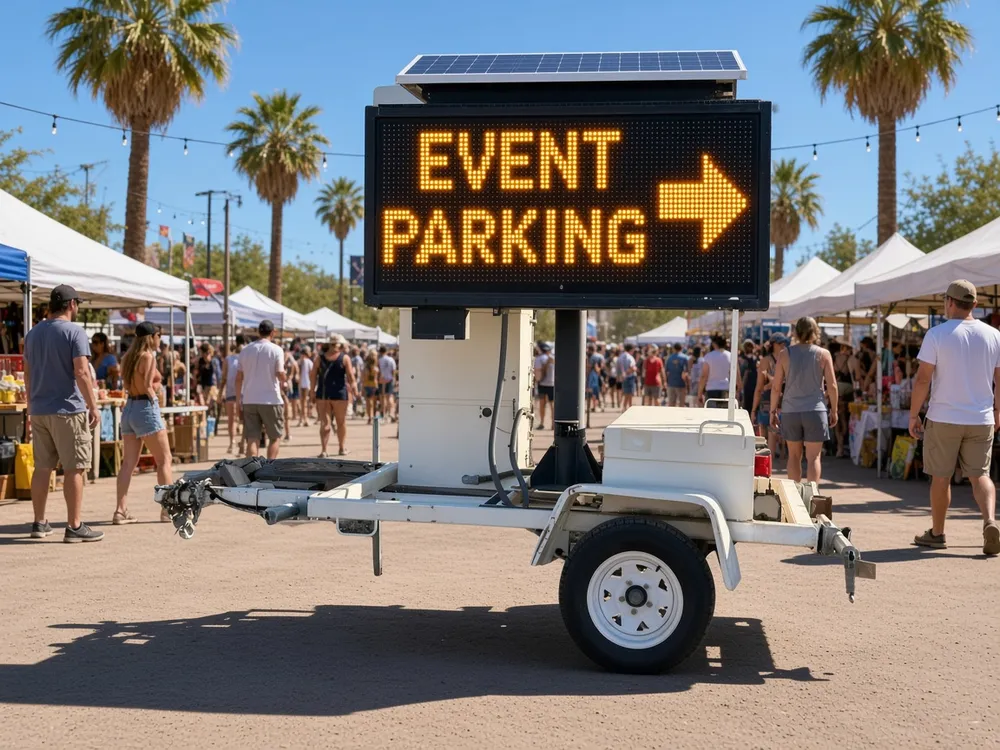 Event parking message board sign rental Tucson